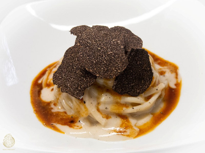Pici, Cacio, Pepe e Tartufo Nero Pregiato