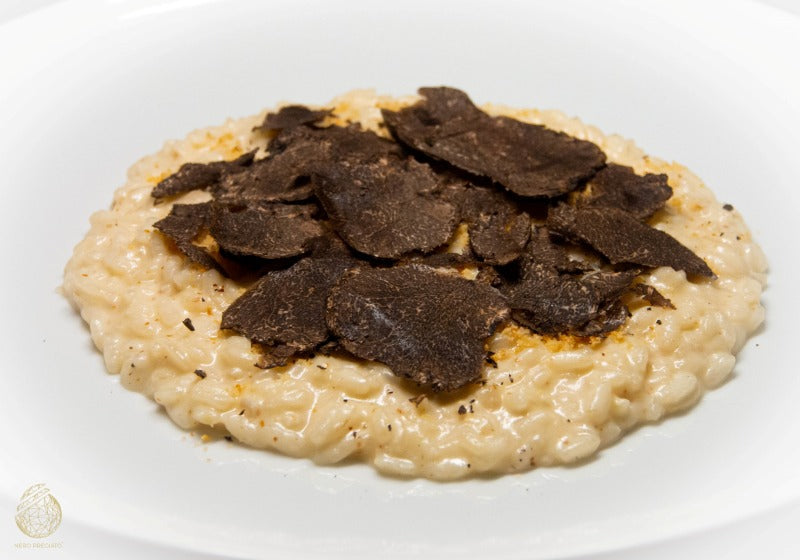 Risotto mandorle e Tartufo Nero Pregiato