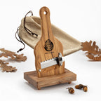 Affetta Tartufi in legno di Ulivo, lama Seghettata