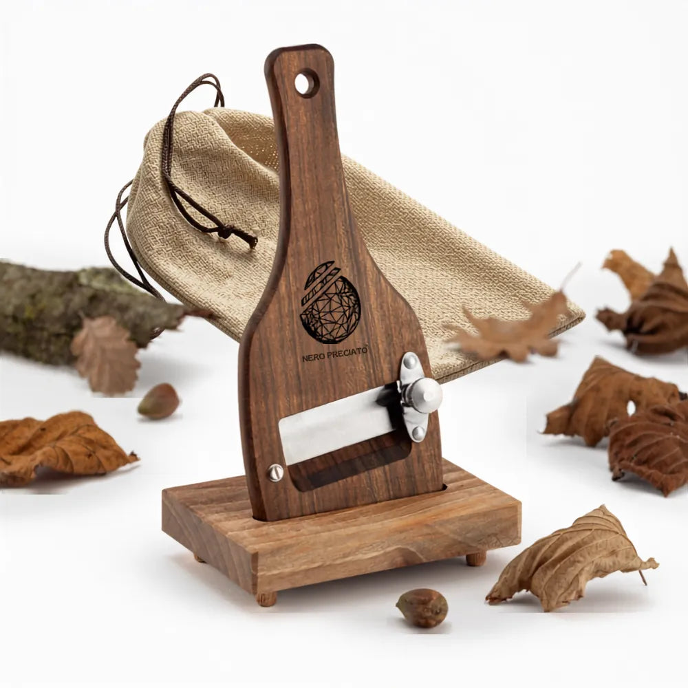 Affetta Tartufi in legno di Ovangkol, lama Liscia