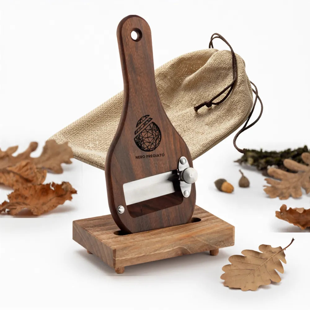 Affetta Tartufi in legno di Ovangkol, lama Liscia