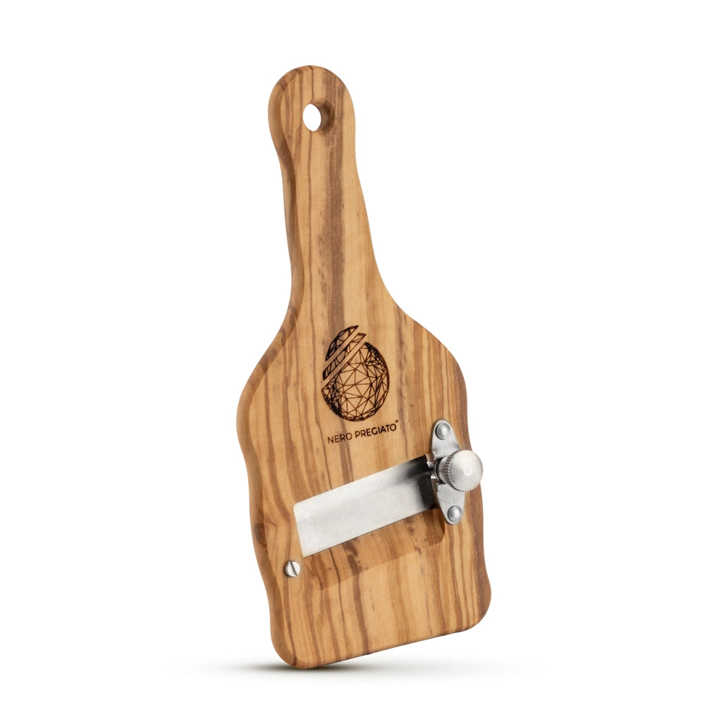 Affetta Tartufi in legno di Ulivo, lama Liscia