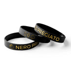 Braccialetto NERO PREGIATO