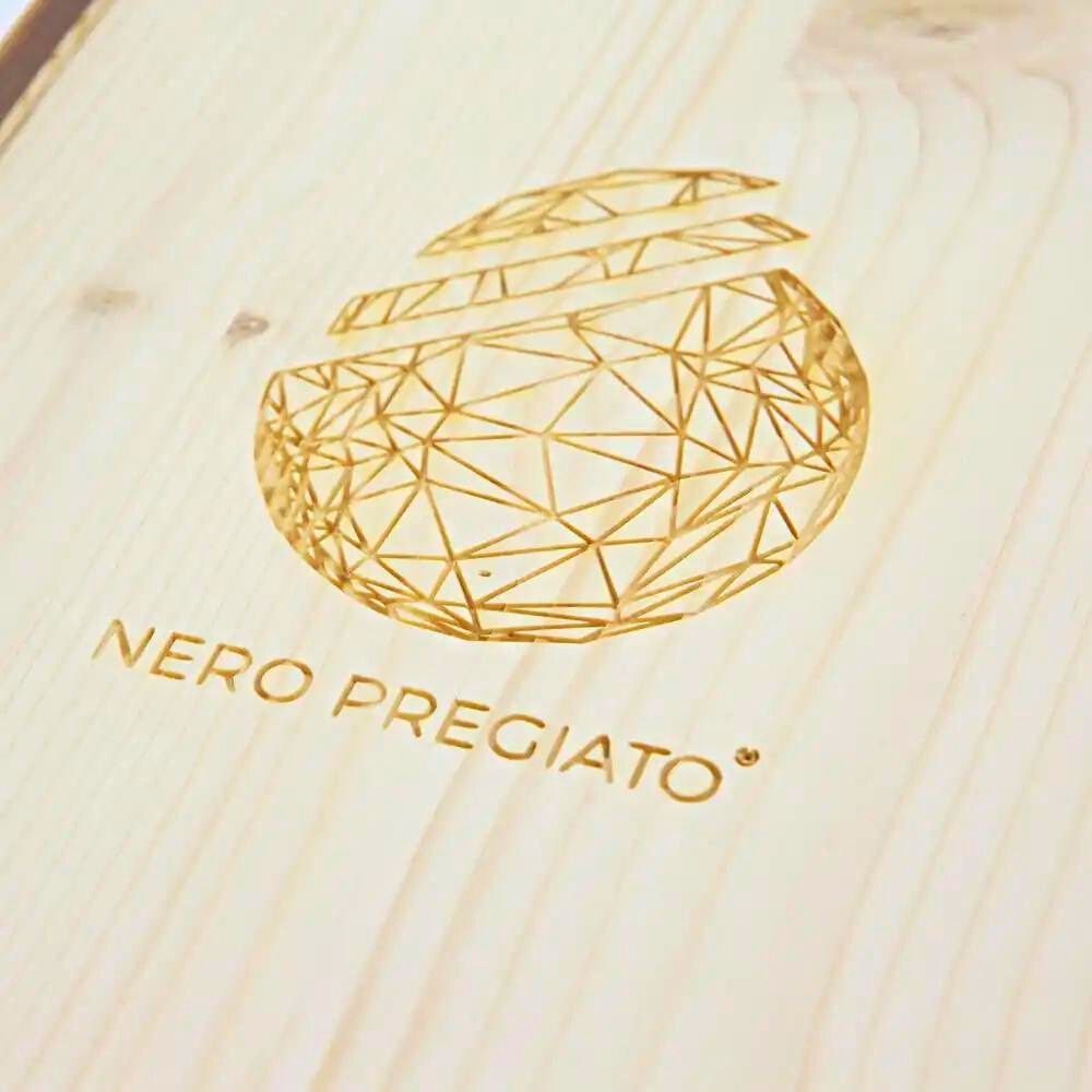Cofanetto in legno, Coltello, Spazzolino, Affetta Tartufi inox