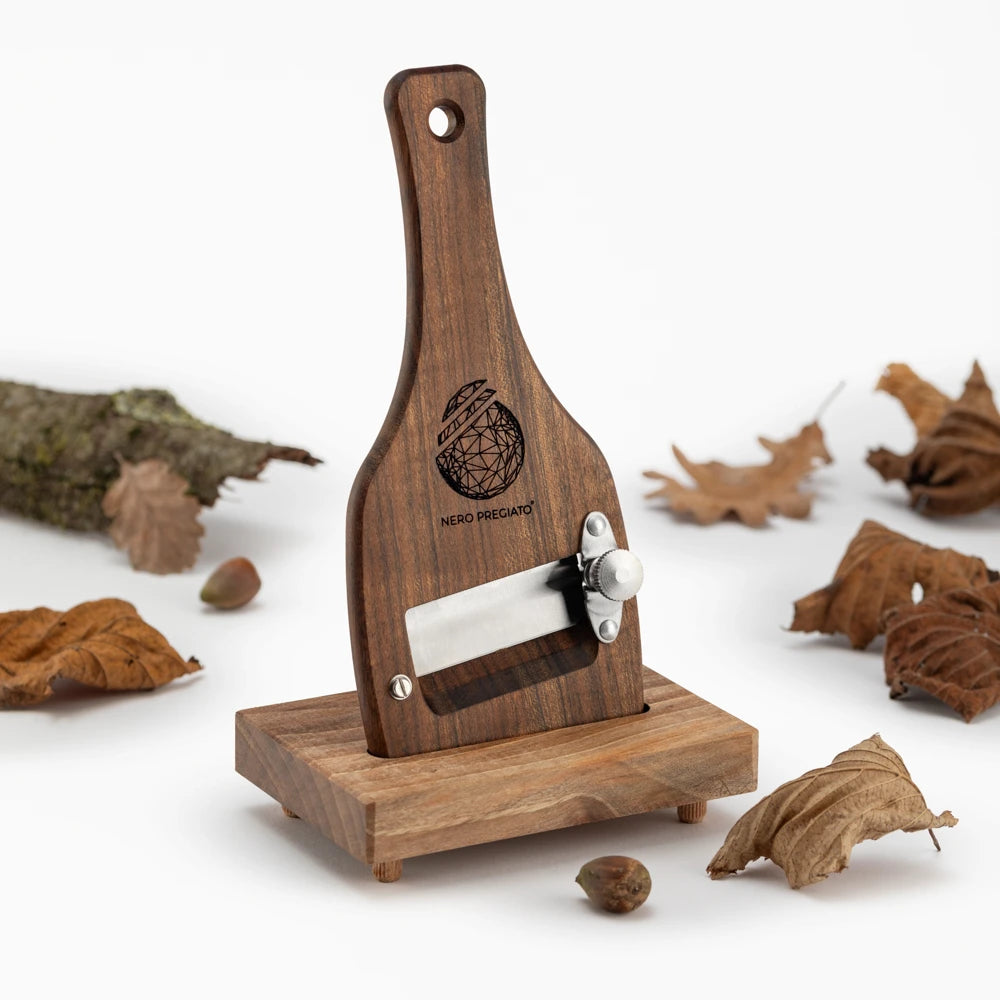 Affetta Tartufi in legno di Ovangkol, lama Liscia