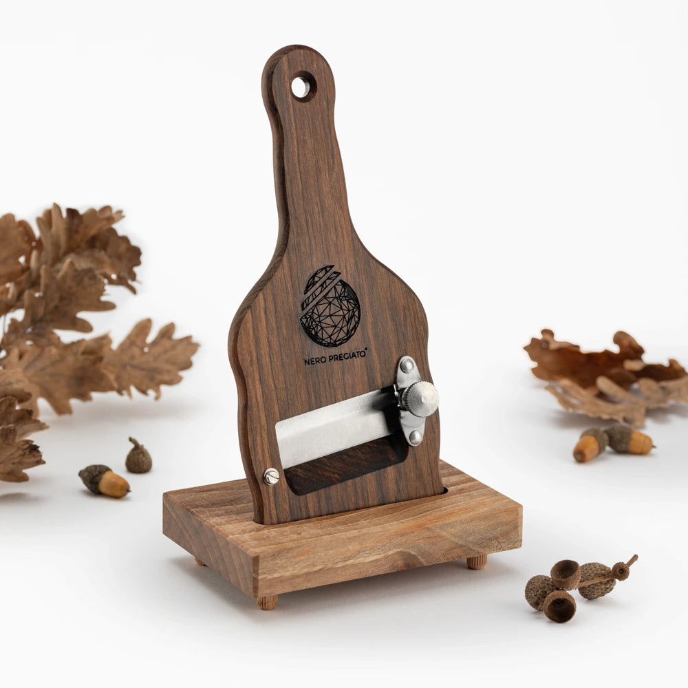 Affetta Tartufi in legno di Ovangkol, lama Liscia