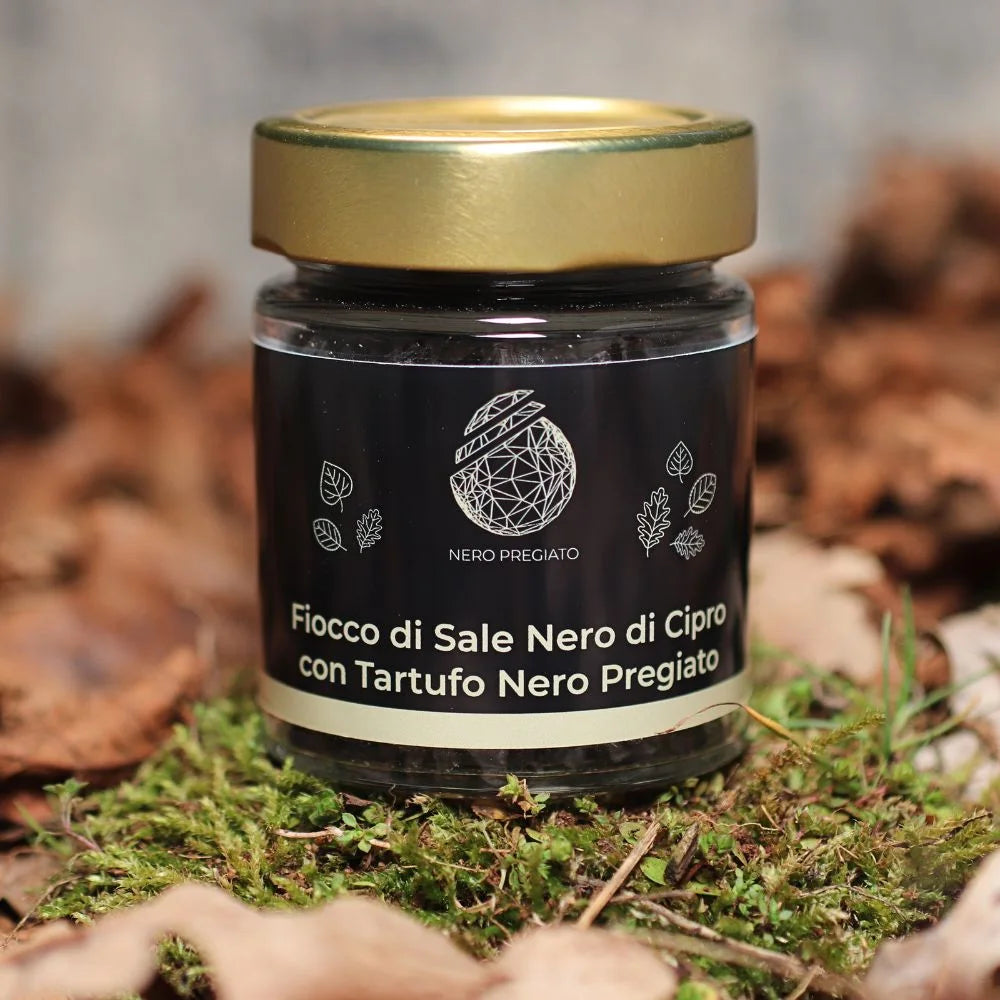 Fiocco di sale nero di Cipro con Tartufo Nero Pregiato 75 gr