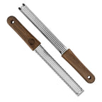 Grattugiatartufi in acciaio inox, manico in legno con taglio semi fine