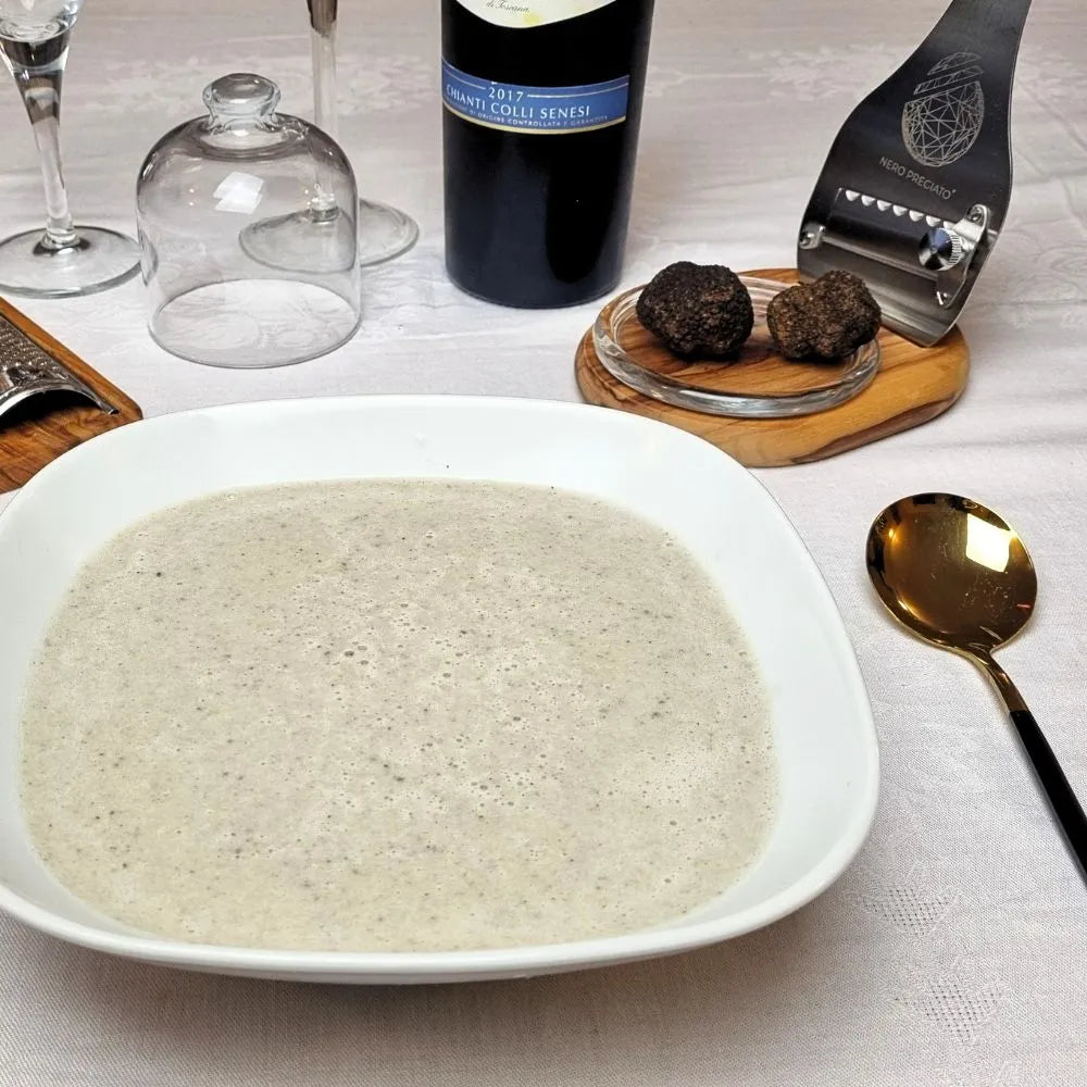 Servi Tartufi e Affetta Tartufi inox lama Liscia
