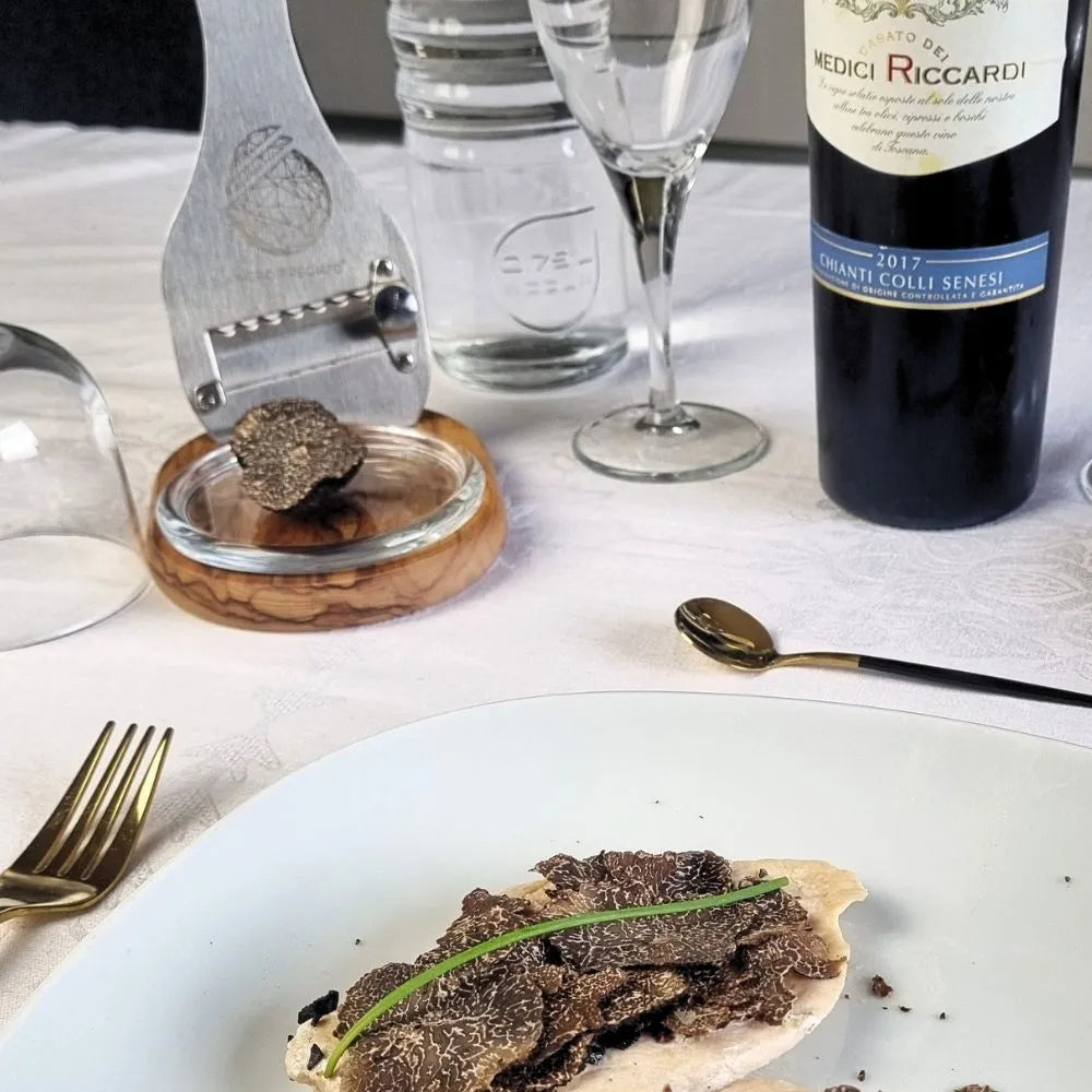 Servi Tartufi e Affetta Tartufi inox lama Liscia