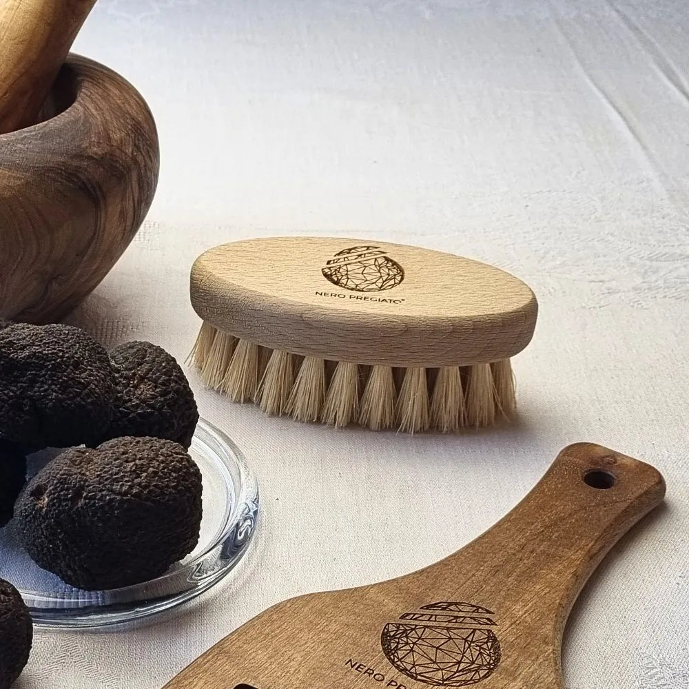 Spazzolino per Tartufo con setole in Tampico naturale