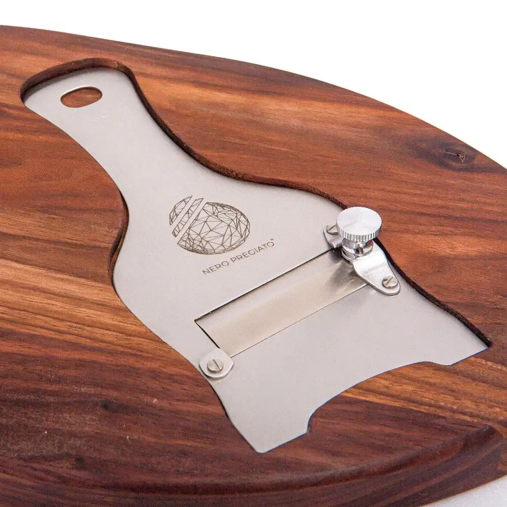 Vassoio servitartufi in legno massello di Noce