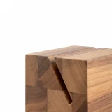 angolo Cubo base in legno di noce per affetta tartufi XFETTA