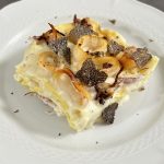 LASAGNA AL TARTUFO NERO PREGIATO E CALAMARI