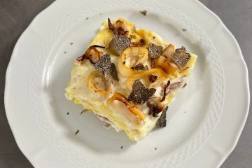 Mariassunta Gentile lasagne con tartufo nero pregiato e calamari