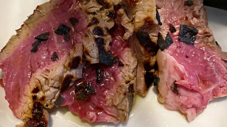 Costata di manzo con Fiocco di Sale Nero di Cipro al Tartufo Nero Pregiato
