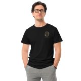 mens premium cotton t shirt black front 65e0acf485d9e