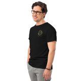 mens premium cotton t shirt black left front 65e0acf488a2f