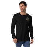 unisex long sleeve tee black front 65e07d44b71da