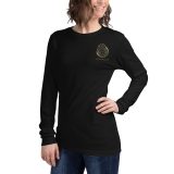unisex long sleeve tee black left front 65e07d44b96a5