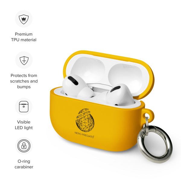 rubber case for airpods yellow airpods pro front 65e204c7b8691