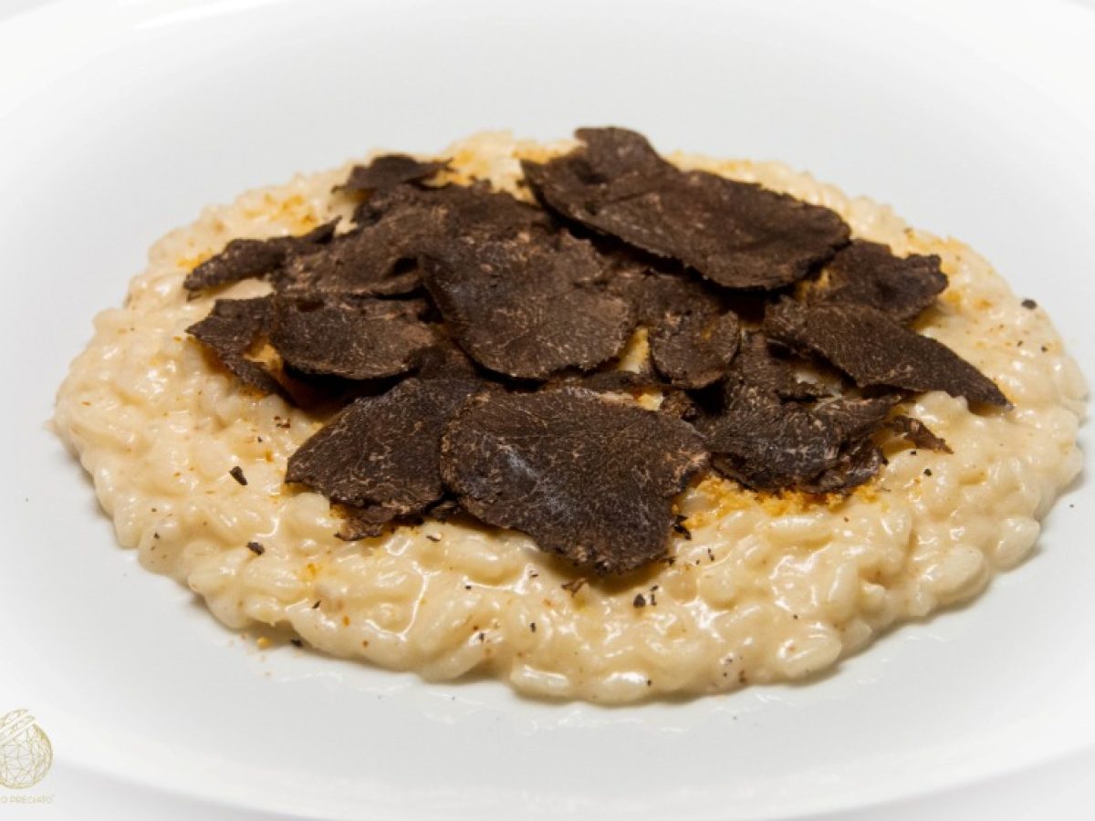 Risotto mandorle e Tartufo Nero Pregiato